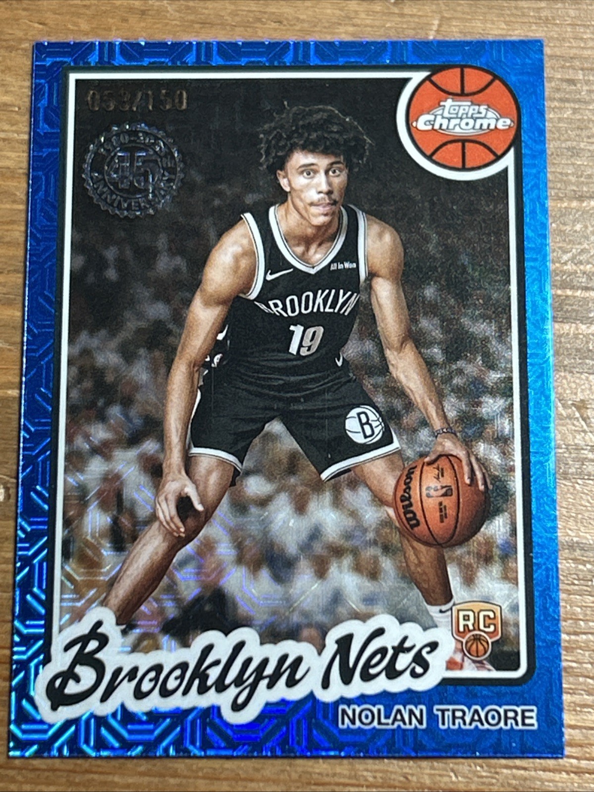 2025-26 Topps Basketball Nolan Traore 1980-81 Topps Chrome MOJO Blue /150