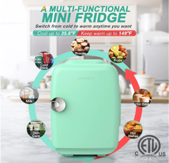 Mini Refrigerador Pequeño Compacto 4L Para Dormitorio Apartamento Nevera NUEVO. Foto 4 de 4