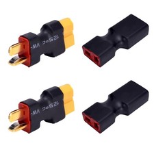 2 Pairs XT60 to T-Plug Connector RC Male Female Adapter for Car Plane Lipo ESC