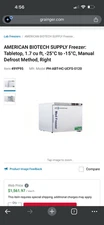 American BioTech Supply Medical Freezer with Locking Door and Key ABT-HC