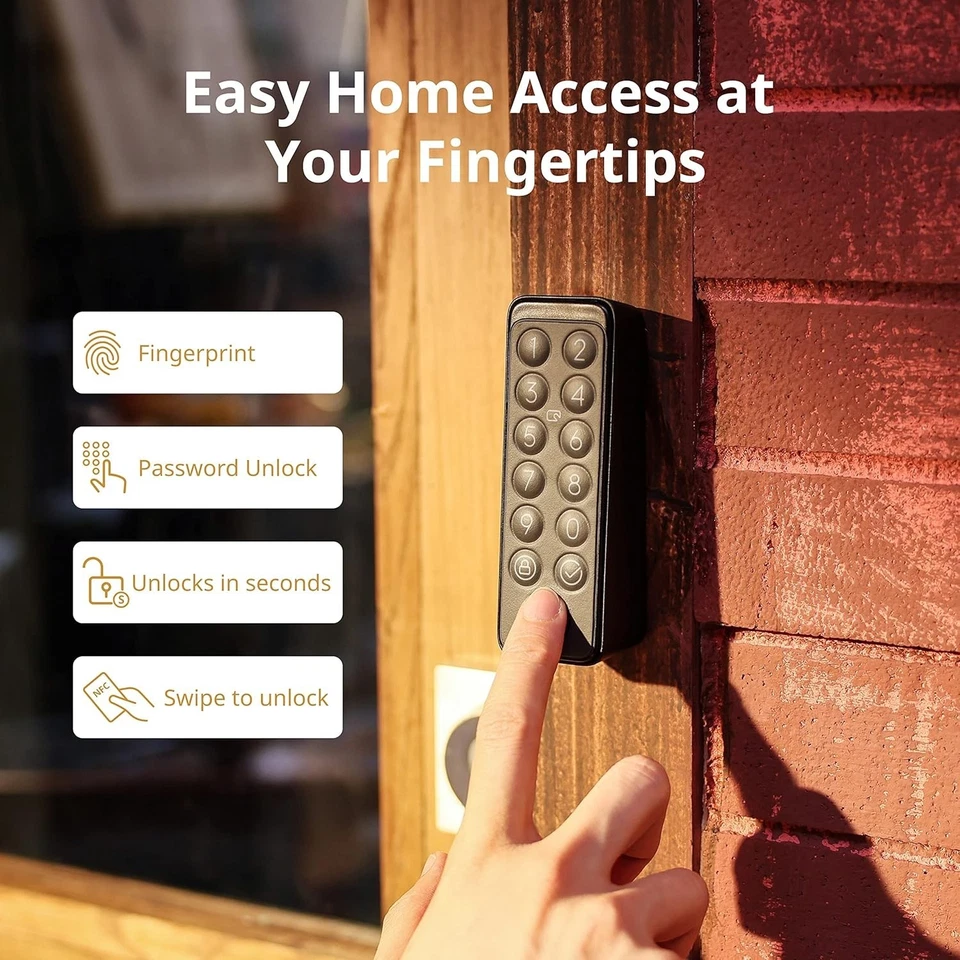 Keyless Home Entry, Virtual Passwords, Matte Black - Image 4 of 4