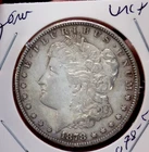 MORGAN SILVER DOLLAR 1878 S UNC + TONER NICE TARGET TYPE TONING!