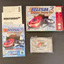 Rush 2: Extreme Racing USA N64 Nintendo 64 Complete CIB! Good Condition! Nice!