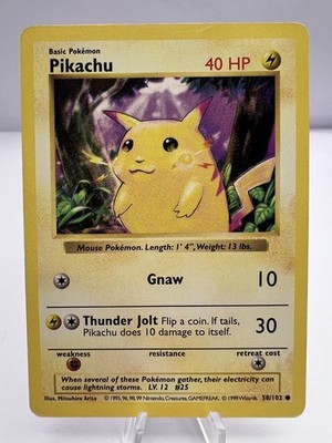 ピカチュウ　英語版　58/102 Pokemon Card Pikachu Japan CD Promo 58/102 English 1999 | eBay