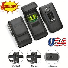 For Motorola All models of the Canvas Nylon Pouch Holster Case With Belt Clip