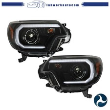 For Toyota Tacoma 2012-2015 Headlights Halogen W Led Drl Clear Lens Leftright For Toyota Tacoma 2012-2015 Headlights Halogen W Led Drl Clear Lens Leftright