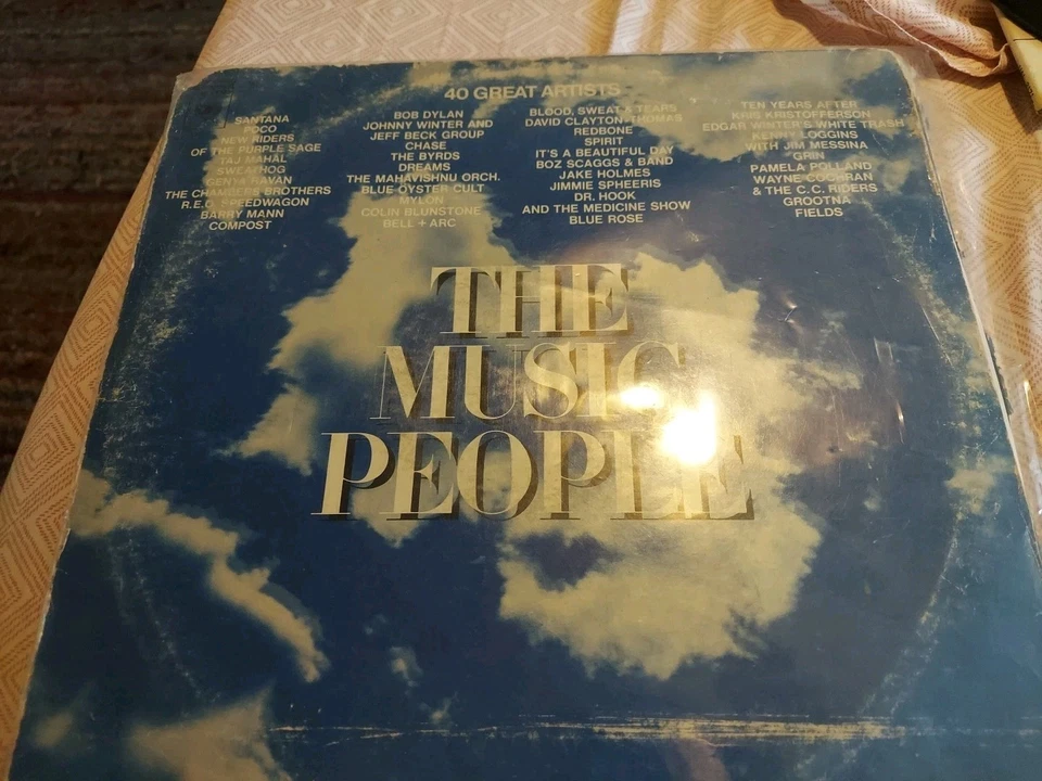 The Music People 40 Great Artists 3 LP Set Bob Dylan Santana Vtg 1972 Album - Image 2 of 2