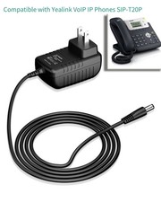 5V Charger for Yealink VoIP IP Phones SIP-T20P, SIP-T22P, SIP-T26P, SIP-T27