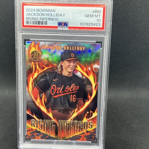 Topps 2024 Bowman Jackson Holliday Rising Infernos RI-9 RC PSA 10 Orioles