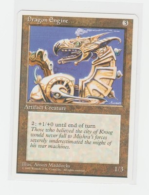 Magic the Gathering ~ MTG ~ 1x Dragon Engine ~ Fourth Edition ~ 4Ed ~ M/NM