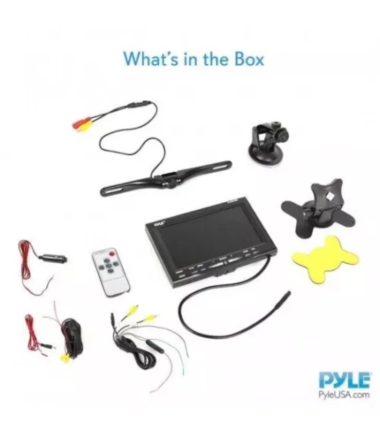 7" LCD Window Suction Mount Monitor + License Plate Backup Camera PLCM7500 - Image 4 of 4