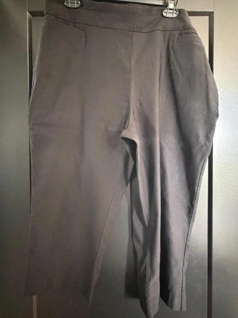 Kim Rogers Tummy Control Capris - SZ 18 - Black - NWOT - Free Shipping
