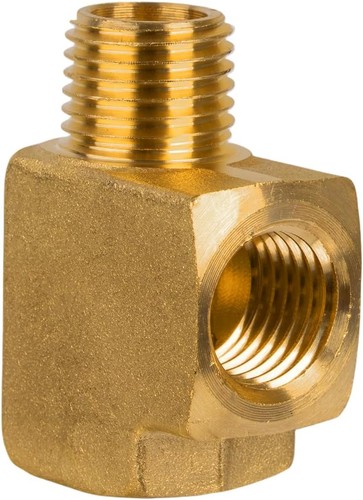 1/4" NPT Street Tee Brass Pipe Fitting 3 Way Adapter 1200 PSI Rated