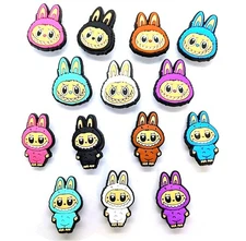 LABUBU SHOE CHARMS (14pcs) Doll-Themed Pack of Fourteen Monsters Set Lot