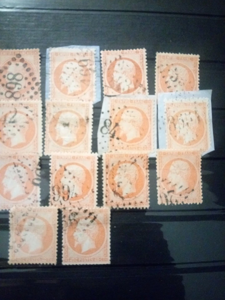 lot Timbres France Napoléon orange - Photo 2/2