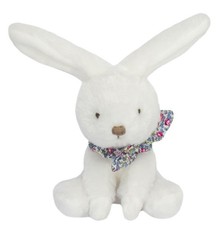 DOUDOU ET COMPAGNIE,Bunny darling baby comforter with scarf Floral blue, , DC...