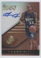 2014-15 Panini Select Signatures Copper Prizm 3/49 Grant Hill #S-GH Auto HOF 9ih