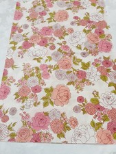 Vintage Montgomery Ward Pillowcase PERCALE Floral Pink Standard Size Multicolor