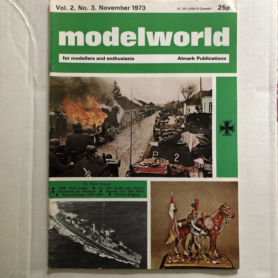 1970s 5 Issue Lot UK Modelworld Hobby Magazine miniature war military army plane - Image 4 of 4