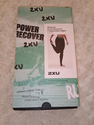 2XU Women's Power Recovery Compression Tights / Large / Black / Style WA4418b