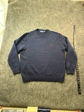 Polo Ralph Lauren Navy Blue Cotton Crewneck Sweater Size XL