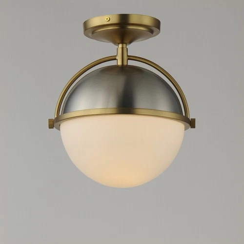Maxim 12410 Duke 10"W Semi-flush Globe Ceiling Fixture - Black - Picture 5 of 9