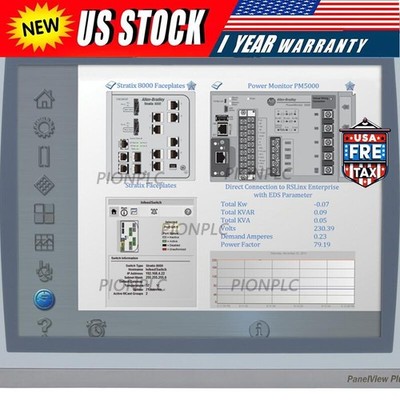 AB 2711P-T12C4A8 New Film HMI PanelView Plus 6 1250Touch Color 12.1'' US Free Tax