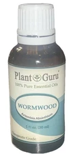 Plant Guru Essential Oil 30 ml/1 oz. Wormwood, Therapeutic Grade