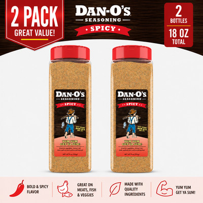 2-Pack Dan-O's Spicy Seasoning 20 oz.