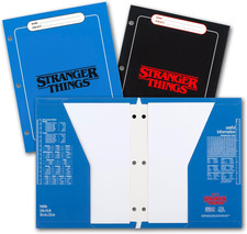 Trapper Keeper Binder, Stranger Things, 1 Inch Binder with Folders and Pocket...