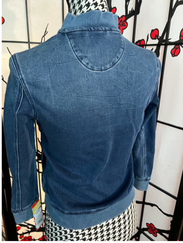 New Cat & Jack Denim style stretch zip up Girls Jacket Sz M - Picture 4 of 11