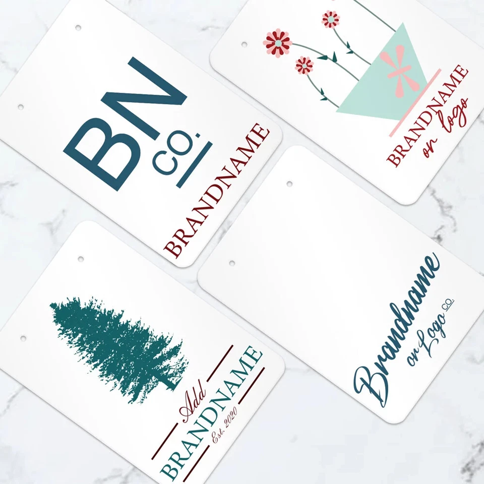 100 pcs Matte White 2-3/4" x 4" Custom Printed Jewelry Earring Display Cards - Image 2 of 4