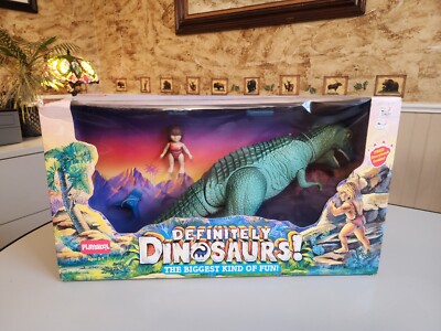 VIntage Definitely Dinosaurs Tyrannosaurus Rex T-Rex and Lexa  Playskool 1987