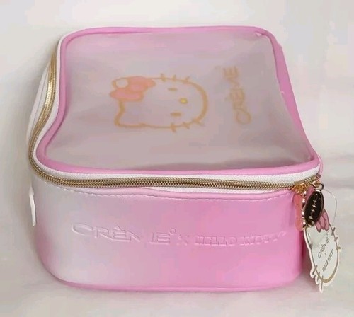 Hello Kitty Creme Shop Beauty Travel Makeup Case Pink 2023 Sanrio New - Picture 4 of 11