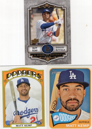 MATT KEMP Lot of 25 Different Premium MLB Baseball Cards Los Angeles DODGERS - Picture 3 of 7