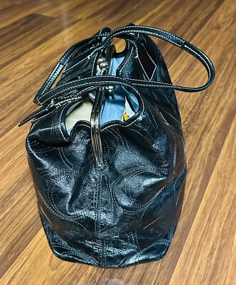 COACH Black Patent Leather F15658 Handbag / Purse | eBay