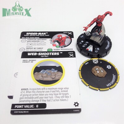Heroclix Earth X set Spider-Man #037a Rare figure w/card!