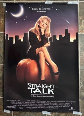 STRAIGHT TALK 1992 Original D S 27x40 MOVIE POSTER Great Of DOLLY straight-talk-1992-original-d-s-27x40-movie-poster-great-of-dolly
