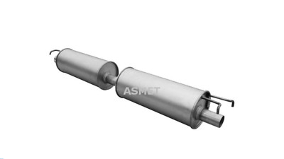 Asmet Exhaust Main / Centre Silencer Centre Pot for Transit 2.4 DI TDCi -06