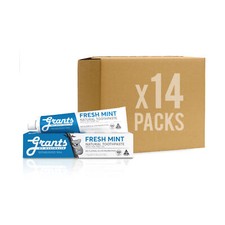 14x Grants Of Australia Natural Toothpaste Fresh Mint With Tea Tree Oil 3.88 oz