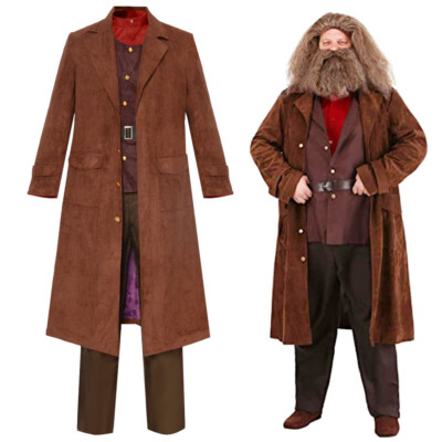 Cosplay Harry Potter Rubeus Hagrid Kostüm Halloween Karneval Anzüge Herren Jacke