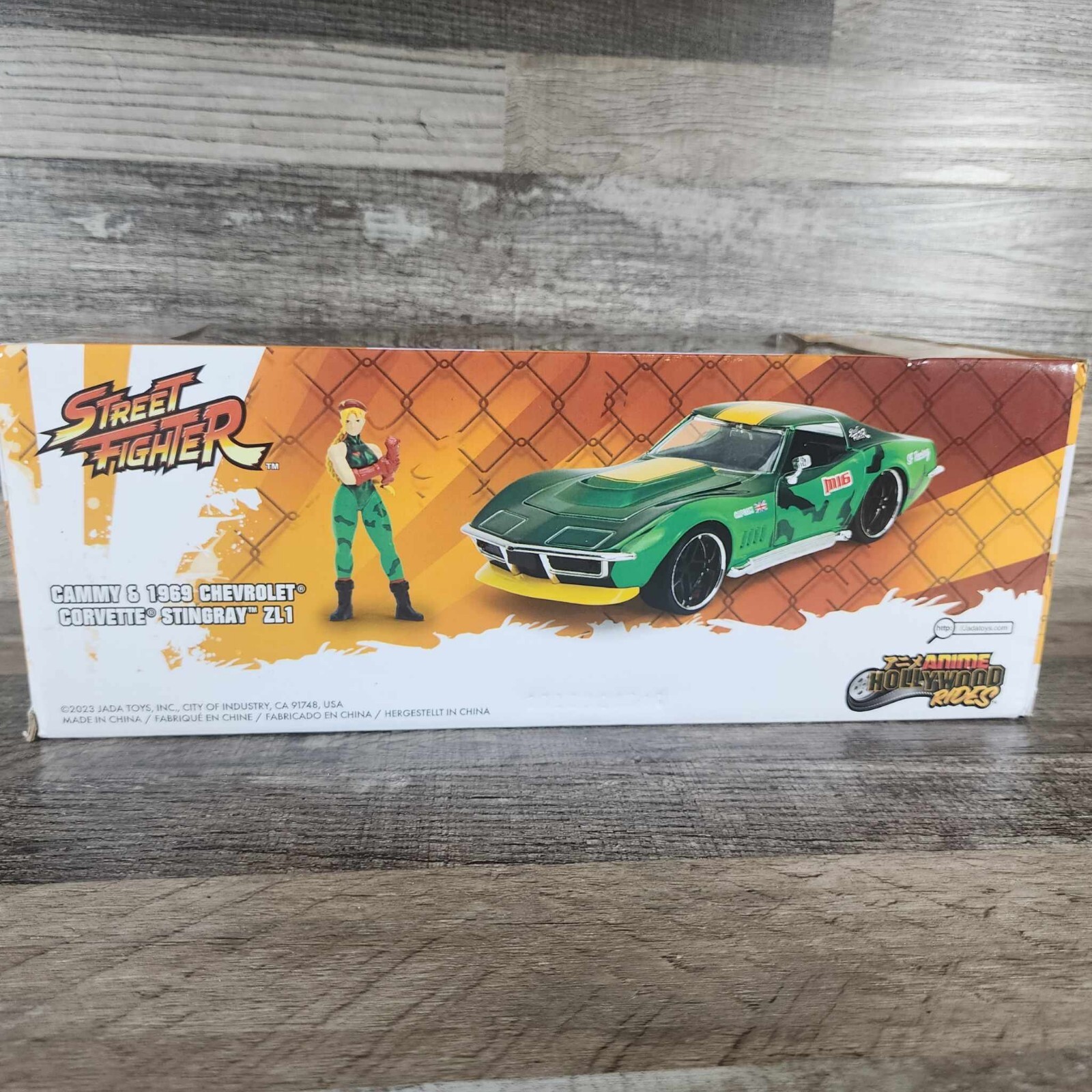 Street Fighter, Cammy & 1969 Chevrolet Corvette Stingray, 1:24 Scale V –  Jada Toys