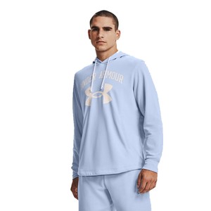 Under Armour Hombre Rival Terry Big Logo Sudadera Azul Deporte Correr  Gimnasio | eBay