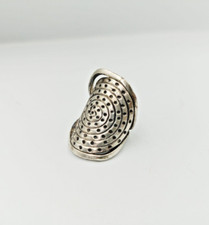 SCOOTER BIJOUX BAGUE Argent 925 RONDE LOSANGE ETHNIQUE Artisanat TAILLE 47