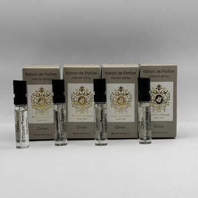 4x Tiziana Terenzi Orion Extrait de Parfum Boxed Spray 1.5 ml/ 0.05 fl oz