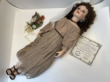 NIB Vintage Show Stoppers Inc. 26  Porcelain Doll  Fawne  W/ Original Box  COA