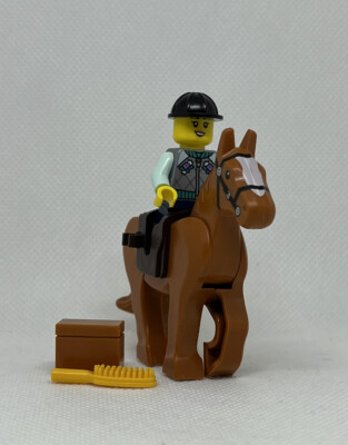NEW LEGO Horse and Rider Equestrian Jumping Horseback 60327 Minifigure  Figure
