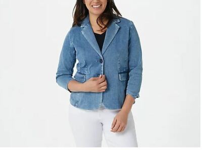 Laurie Felt Daisy Denim Blazer