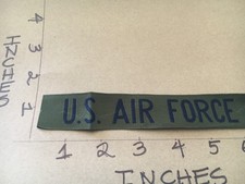 US Air Force Name Tape silk screened subdued Patch 9/21/23 modern