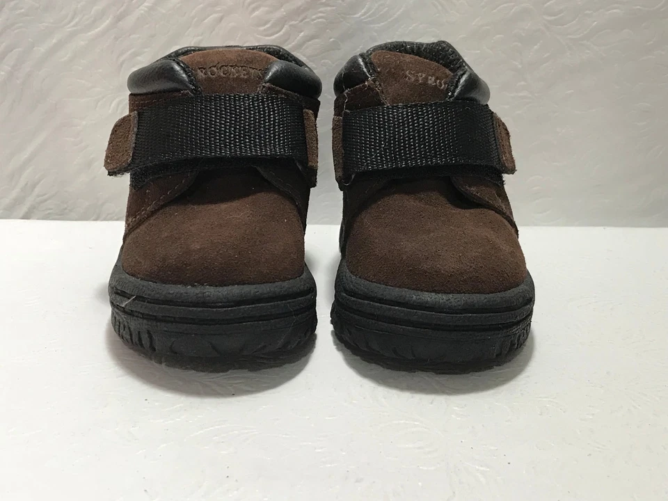 Botas de Senderismo SPROCKTS Niños Pequeños Gancho Lazo Gamuza Cuero Talla 4M Foto 3 de 4